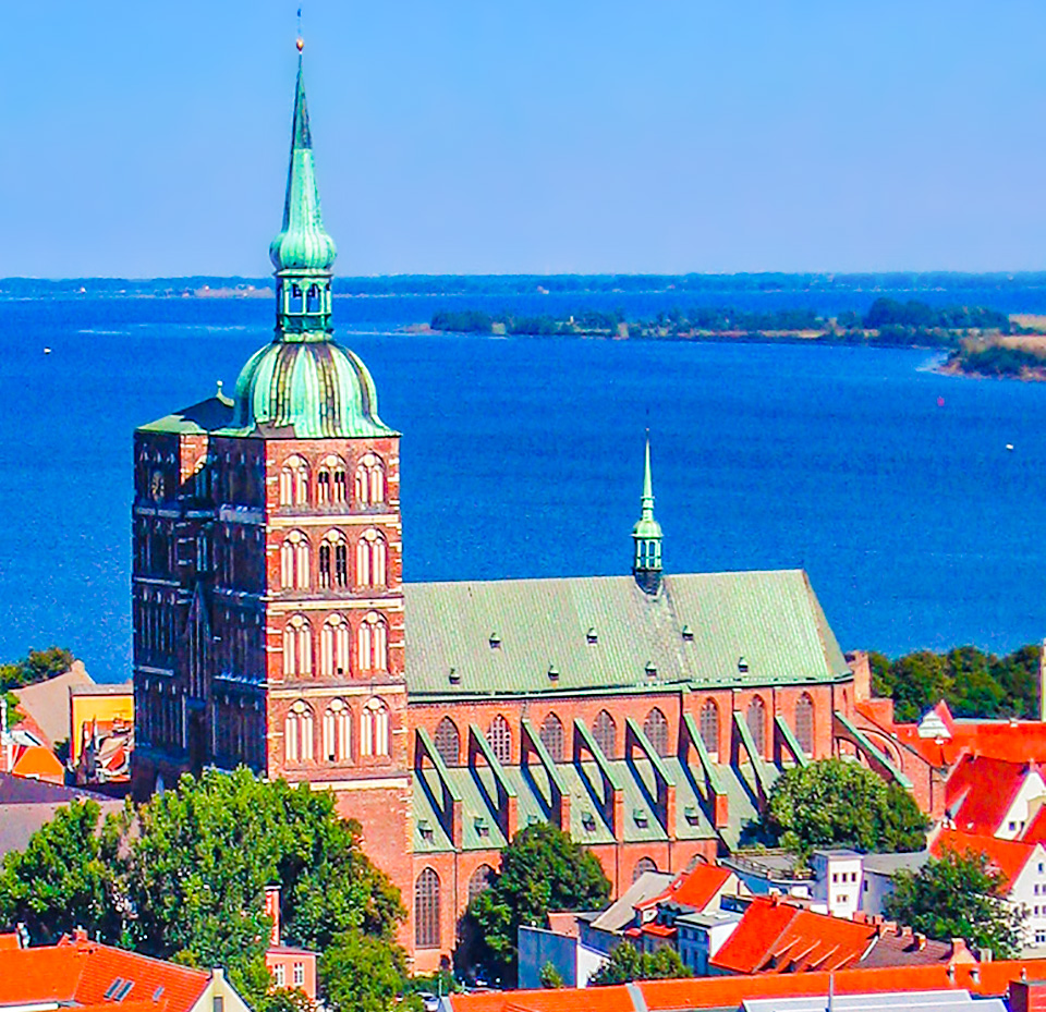 Die Nikolaikirche am Alten Markt in Stralsund