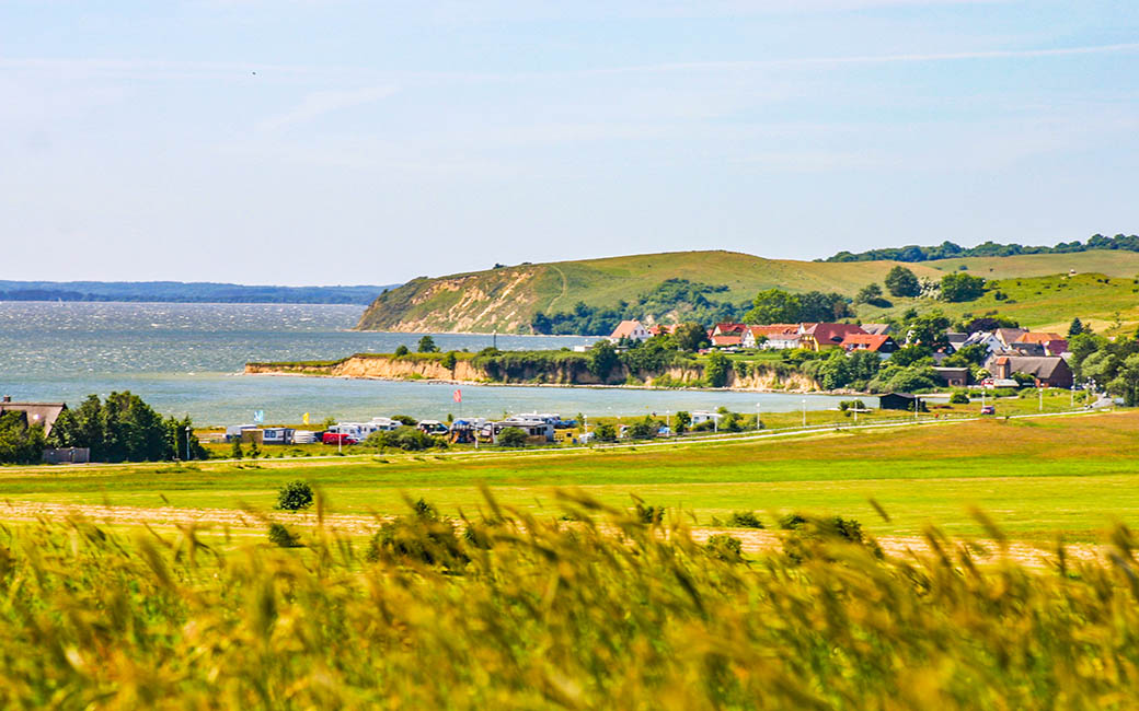 Blick von Thießow auf Klein und Groß Zicker.